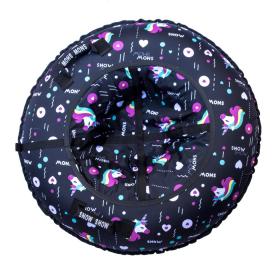 Тюбинг Snow Show "Unicorn black" D-120 см