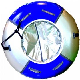 Многоместный Тюбинг  Мега (D-150см) синий/серебро