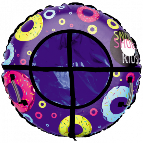 Тюбинг дизайн Взрывные пончики 105 см