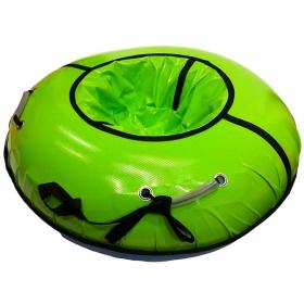 Тюбинг с пластиковым дном 110 см салатовый