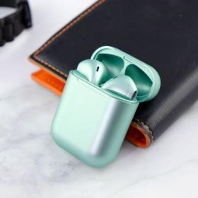 Наушники bluetooth inpods metall, зелёный